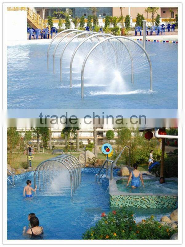 outdoor massage stainless steel waterfall spa artificial waterfall