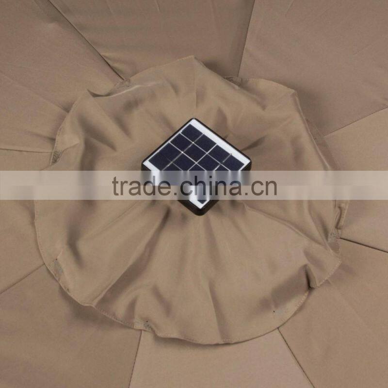 LED Lighted Aluminium Patio Table Umbrella