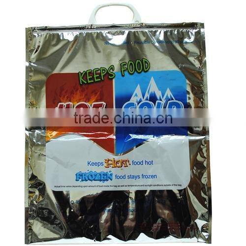 Hot Cold Insulated Aluminium Foil Bag Grocery Tote Cooler Bag