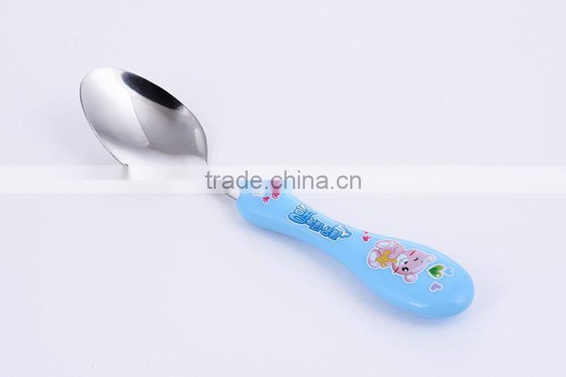 BSX97 Hot Selling Lovely Cheap Stainless Steel Baby Spoon for Feeding