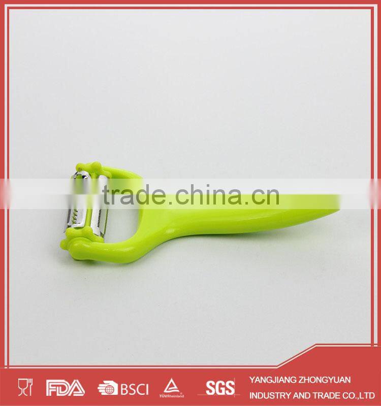 Multi-functional triple-blade stainless steel vegetable peeler