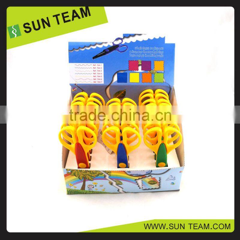 CS011 Hot-sell 5-1/4" shaped scissors for student