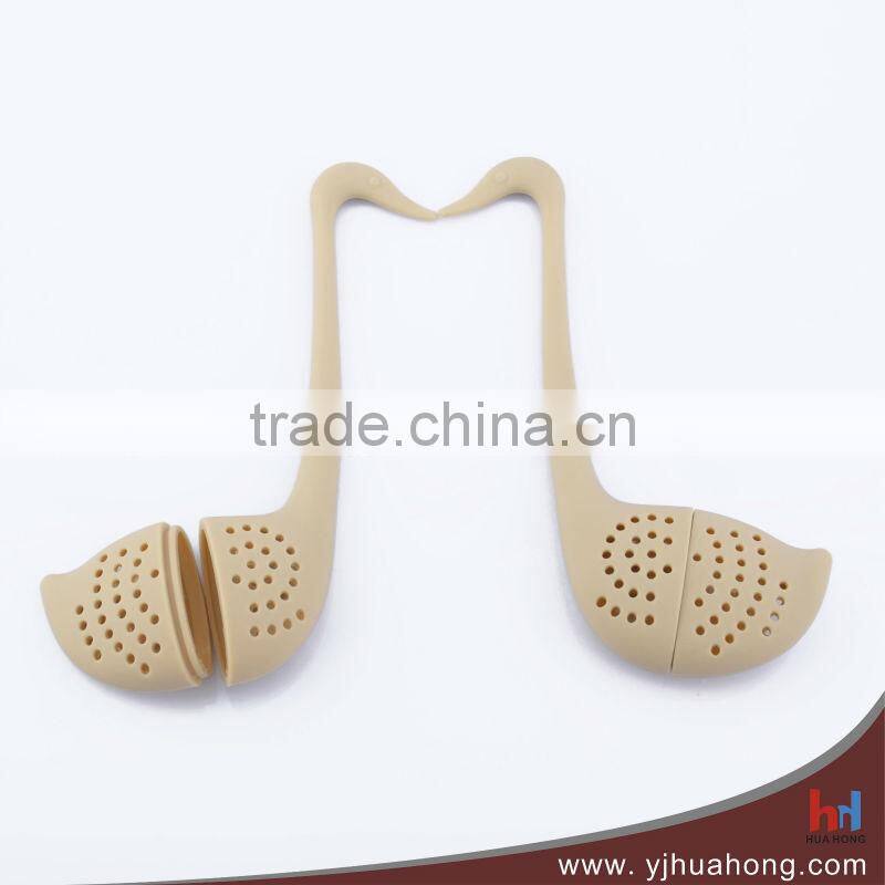 Swan shaped silicone tea infuser,silicone tea strainer,silicone tea bag