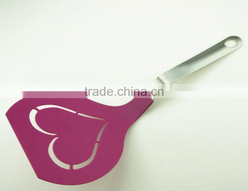 33063 Hart shape Kitchen nylon shovel spatula turner, cake, egg turner spatula shovel