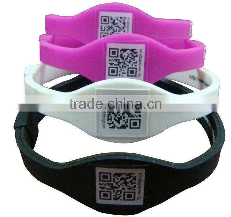RFID Swimming Pool Silicone Bracelet(LFGB/FDA/CE)