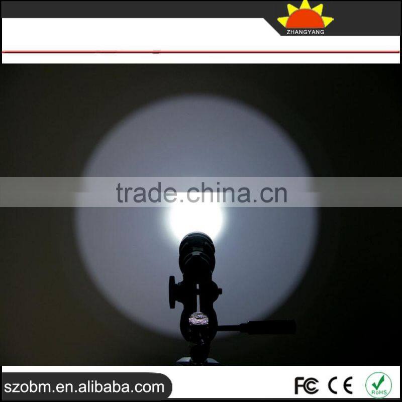 Wholesale OBM ZY-C8 Q5/L2/T6/XML T6 LED 18650 battery Hunting Tactical Flashlight