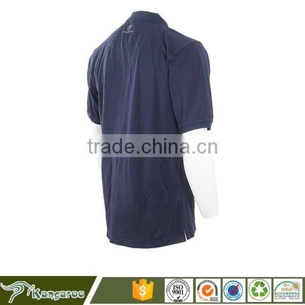 Custom made worker dark blue polo t shirt factory