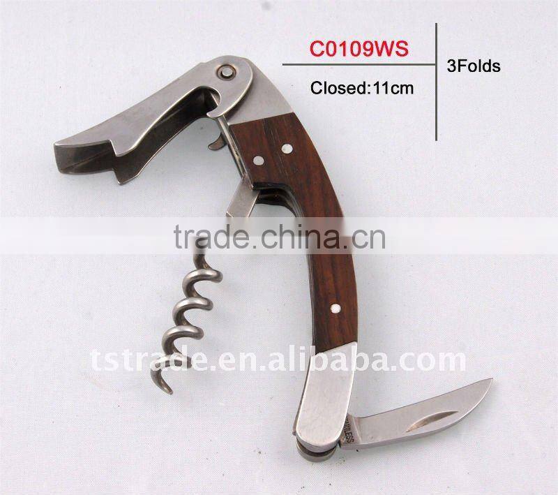 2014 Wine multifunction keychain bottle opener stainless steel durable fashion C0108A