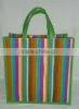 jute bag with stripe print