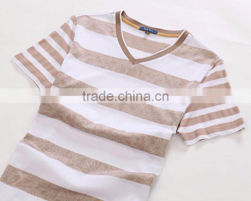 custom wholesale cheap own design cotton v-neck t shirt