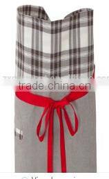 adult bib custom printing wholesale uniform for supermarket with functional pockets