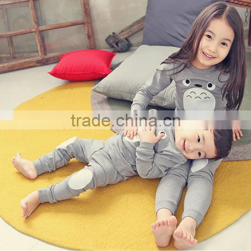 OEM 100% cotton kids sleepwear lovely animal custom design children pajama
