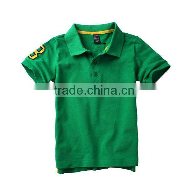 Wholesale bright color 100% cotton child clothing kids china factory polo shirts
