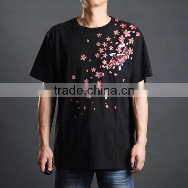japanese custom design men's t shirt