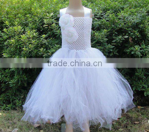 Lovely fashion crochet top tutu lined