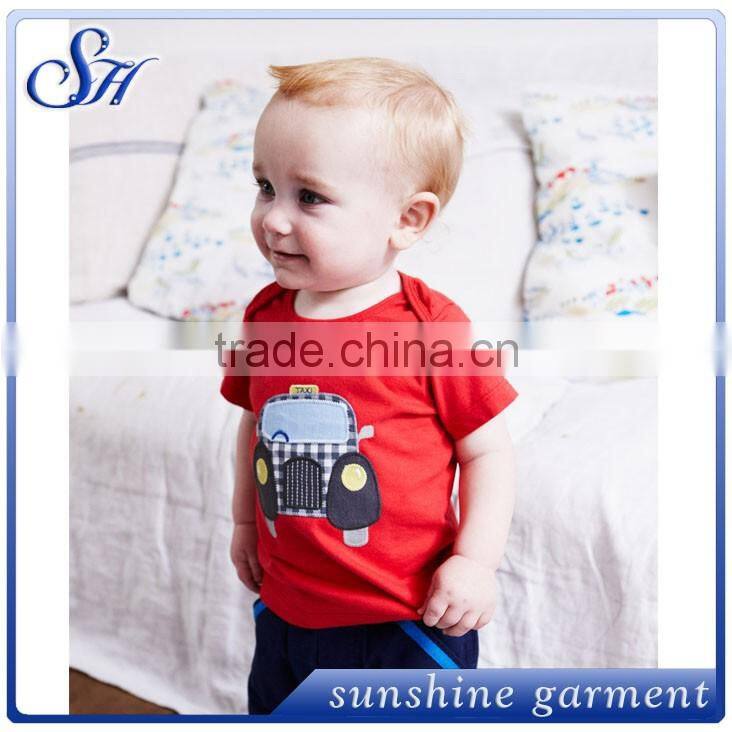 Cotton OEM Plain Unisex T Shirt Well Fitting blue Kids Tee Shirt