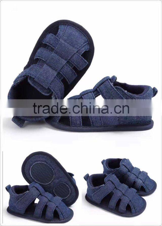 2017 Cheap Fashion Blue baby walker shoes baby boys shoes Gray Children first walker Toddler summer sandals