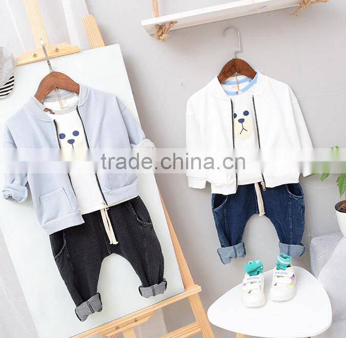 YE5211 autumn 2017 children clothing solid color boys sport coats