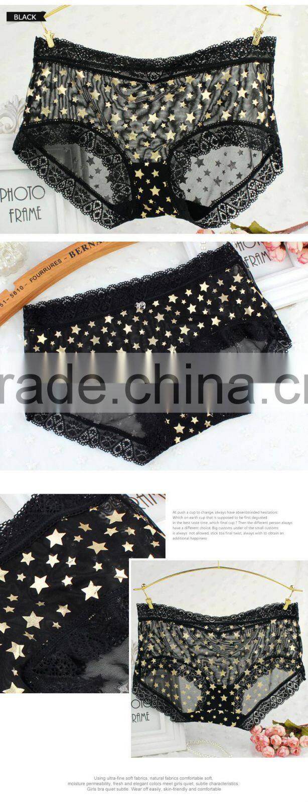 2015 New design rich color comfortable sexy underwear little girls underwear panty mature lady lace underwear woman pantys