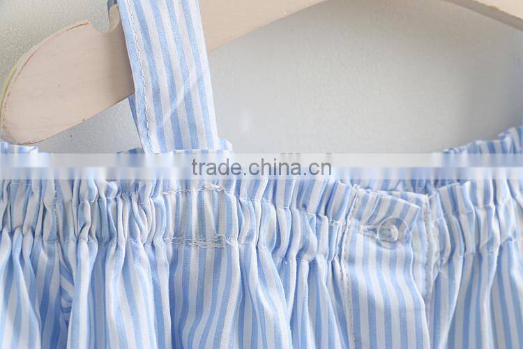 Girls striped shirt parental clothing 2017 summer new children's clothing baby leopard shirt mothers shirt