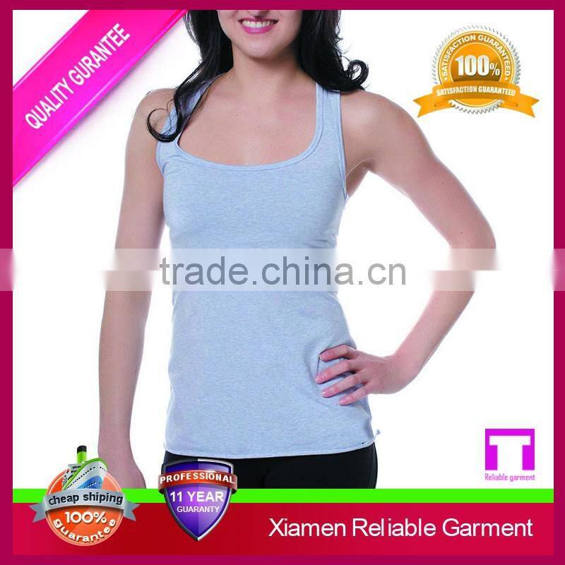 95% cotton 5% spandex tank top,women yoga stringer tank top