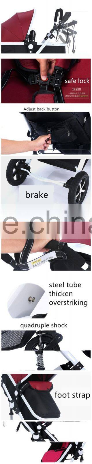 High Landscape Luxury Buggies Wholesale Baby Carriage Stroller Folding Baby Stroller 3-in-1