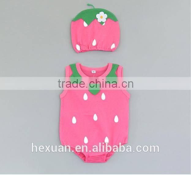 Wholesale 100% cotton baby clothes soft stylish baby winter romper set baby
