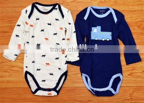 5 Piece 100% Cotton Baby Boys Romper bodysuit coverall