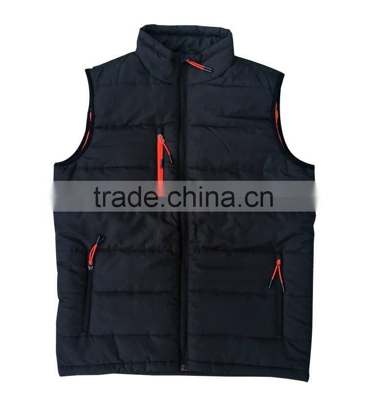 Men's waistcoat quilted padded waistcoats sleeveless jackets for men