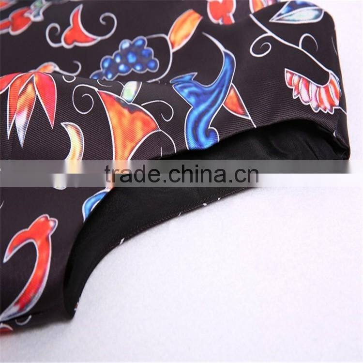 2016 fashion women dresses for sleeveless floral printed,flared hem long dress for OEM