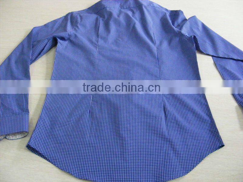 Mens double narrow square collar slim fit shirt