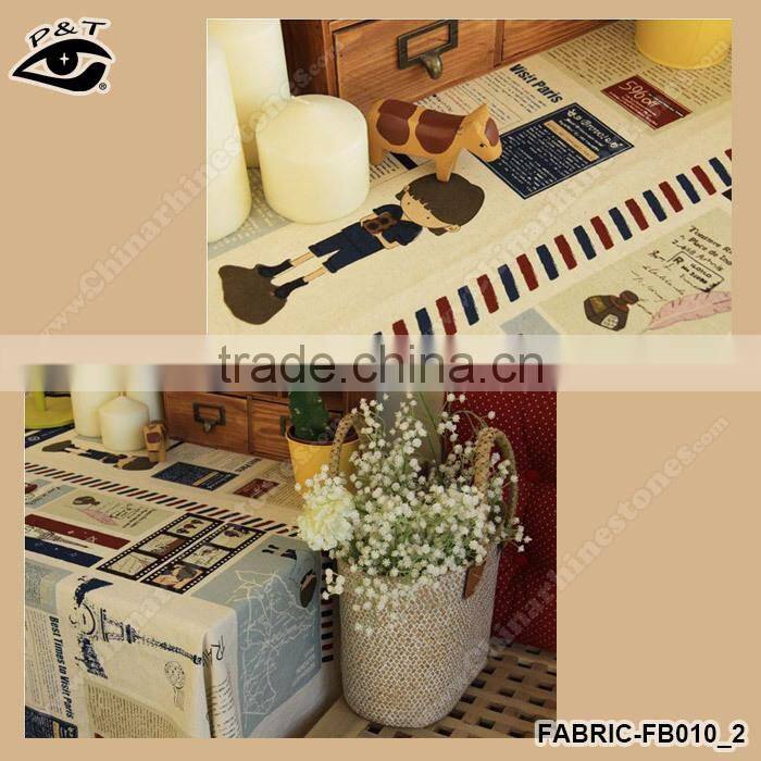 5m/pack Hot Sale Magazine Printing Canvas Fabric Cotton/Linen Fabric Zakka Fabric for Curtain Cushion Tablecloth
