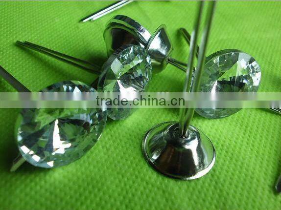 fashion stone sofa button with long pins base