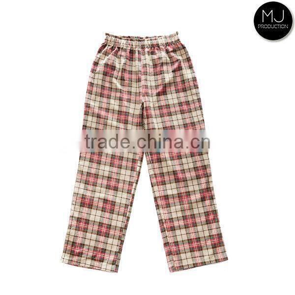 Wholesale Flannel Plaid Cotton Christmas Pajamas Women