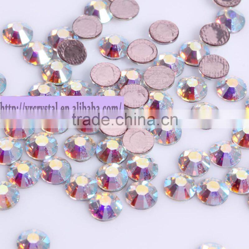 Best quality Clear AB Flatback Rhinestone Non Hotfix Nail Art Decoration DIY Accessories