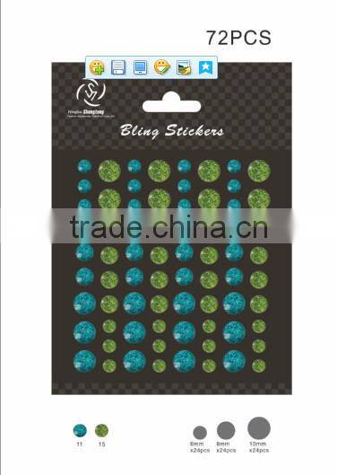 2015 fashion high quality car sticker ,rhinestone sticker