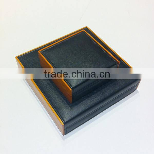 jewelry packing leather wooden jewelry box necklace box