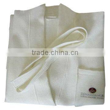 Hilton hotel bathrobe, velour bathrobe, terry bathrobe