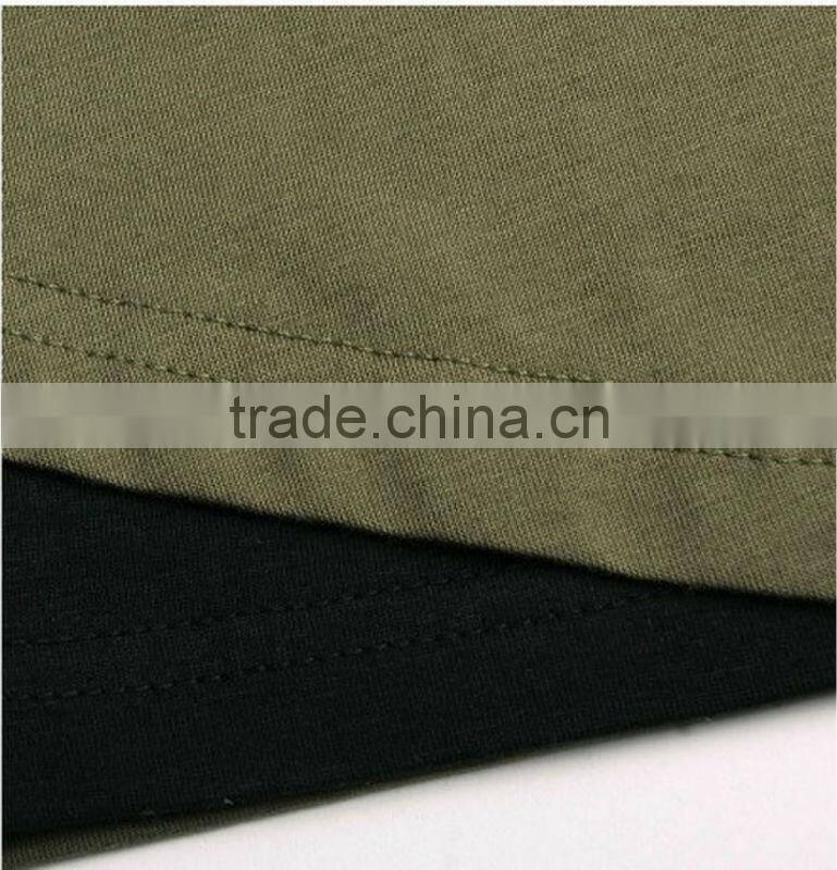 2014 men's casual shirts pattern u collar men t-shirt printing