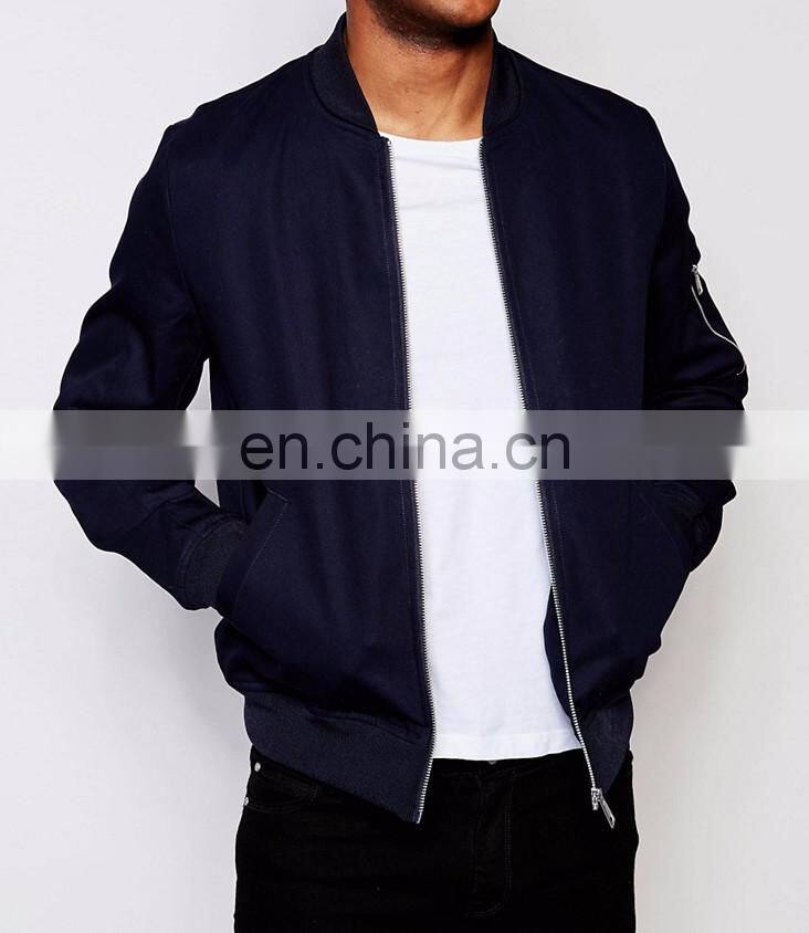 Wool Mix bpmber Jacket with left hand pocket