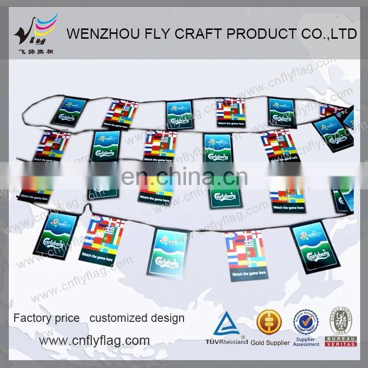 custom advertising decorative bunting flag
