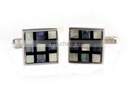 2014 Fashion abalone jewelry making cufflinks men's jewelry high quality