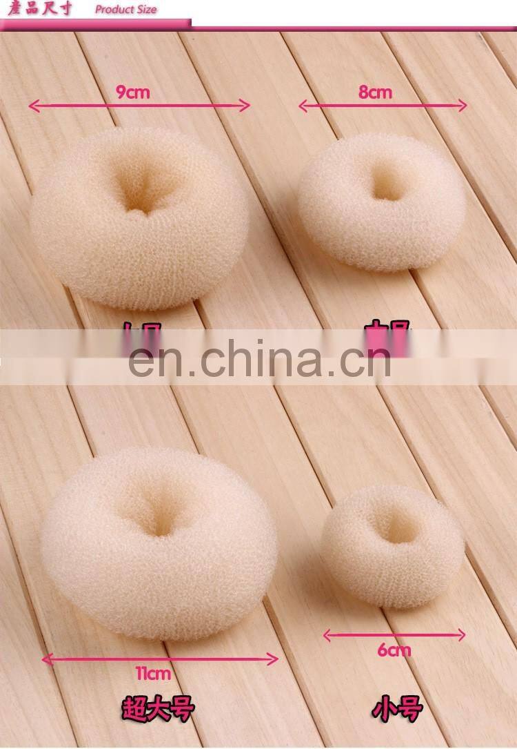 High quality nylon silk Donuts bud hair device hair bun maker
