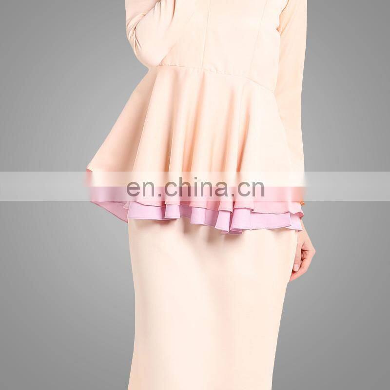 2017 Baju kurung malaysia model fashion muslim women clothing