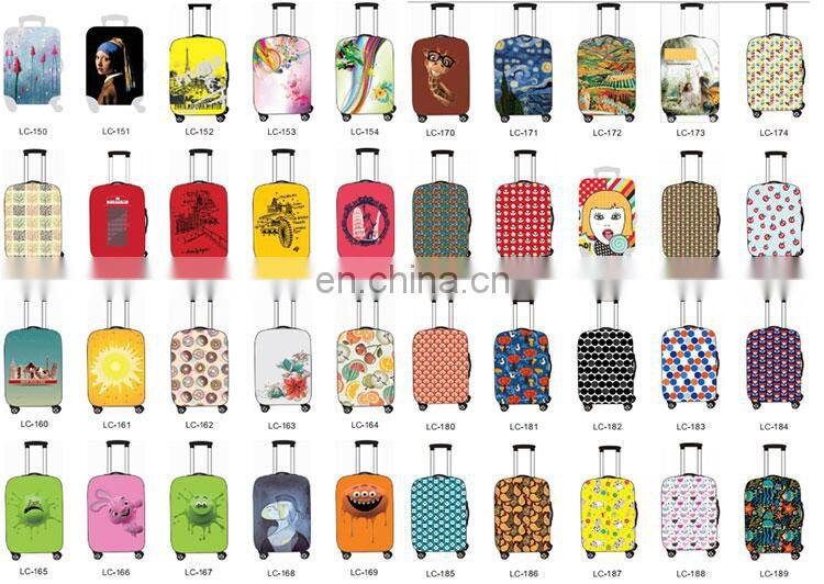 2017 unique hot selling polyester dustproof luggage cover