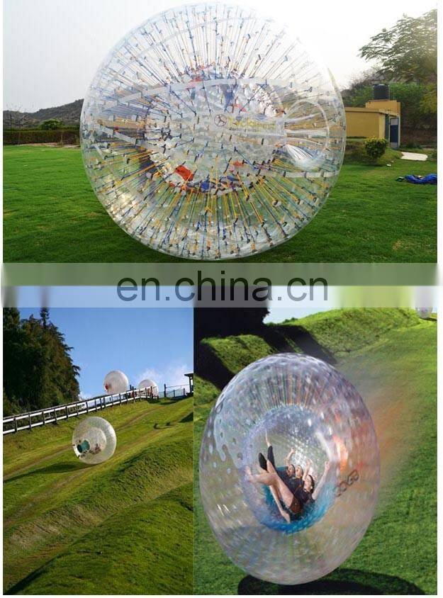 hot sale transparence pvc inflatable body zorb balls for 2.6m/2.8m