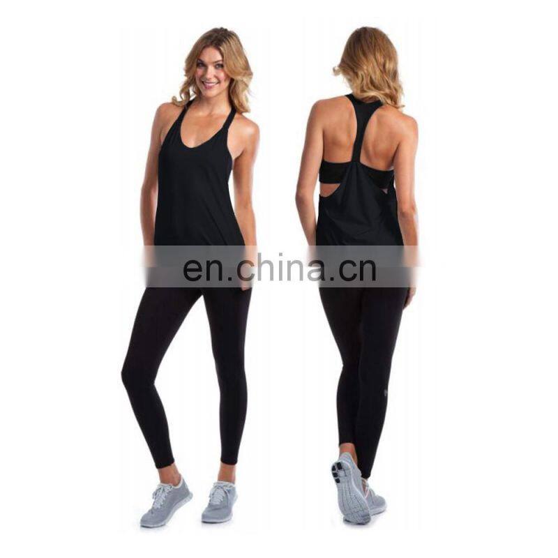 Dry fit womens back sports tank top