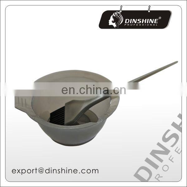 New design fade-proof Salon plastic hair dyeing bowl & brush set