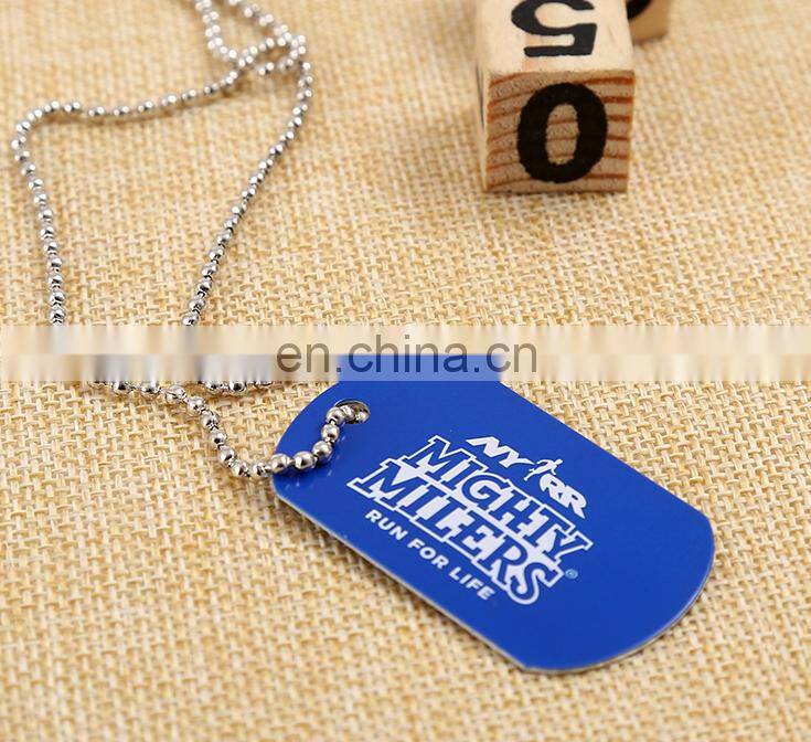 custom 50x30mm zinc alloy type metal dog tag factory direct sell