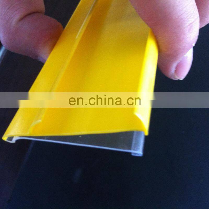 Plastic Data Strip Label Holder For Supermarket Shelves Price Display